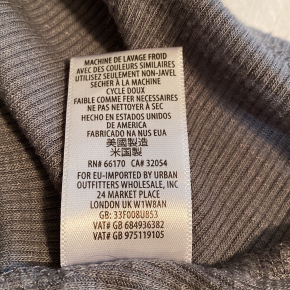 Free People Long Beach racer back ribbed grey swing tank trapeze - Picture 12 of 14